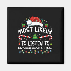 Imán Lo Más Probable Es Escuchar Música Navidad Todo El