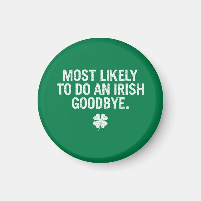 Imán Lo Más Probable Es Hacer Un Adiós Irlandés (Frente)