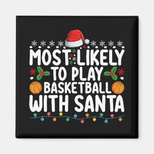 Imán Lo Más Probable Es Jugar Baloncesto Con Santa Chri