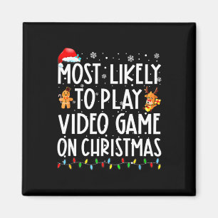 Imán Lo Más Probable Es Jugar Un Videojuego En Navidade