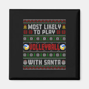 Imán Lo Más Probable Es Jugar Voleibol Con Santa Xmas U