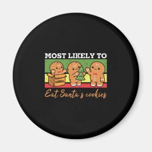 Imán Lo más probable es que coma las galletas de Santa