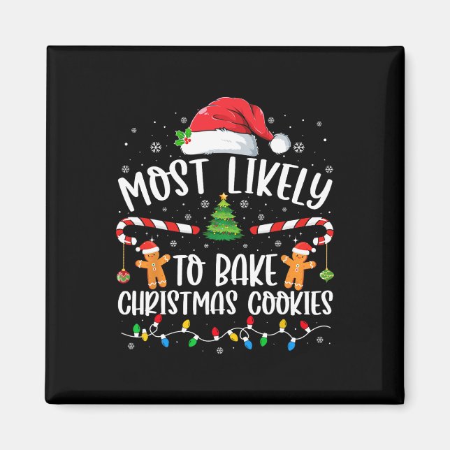 Imán Lo Más Probable Es Que Los Navidades De Bake Cooki (Frente)