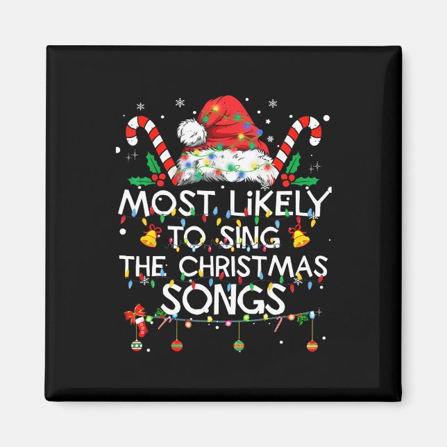 Imán Lo Más Probable Es Que Los Navidades De Canciones  (Frente)