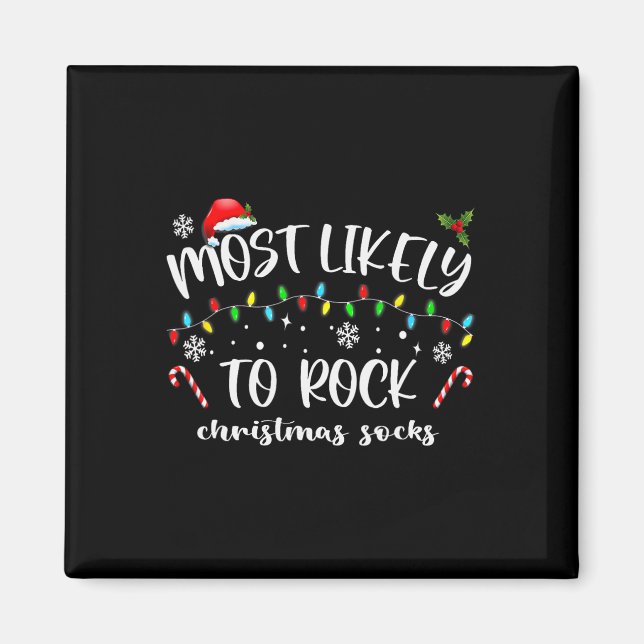 Imán Lo Más Probable Es Que Los Navidades De Rock Saque (Frente)