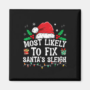 Imán Lo Más Probable Es Que Los Navidades De Santa Slei