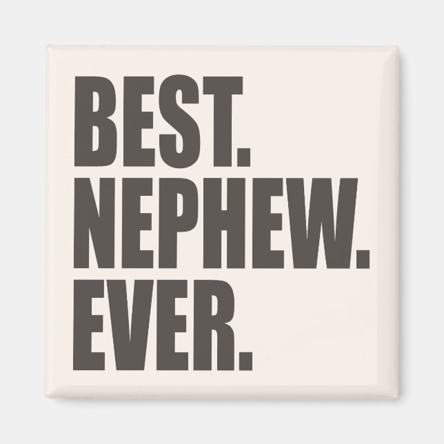 Imán Lo mejor. Sobrino. Nunca. (Frente)