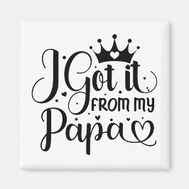 Imán Lo obtuve de mi papá recién nacido