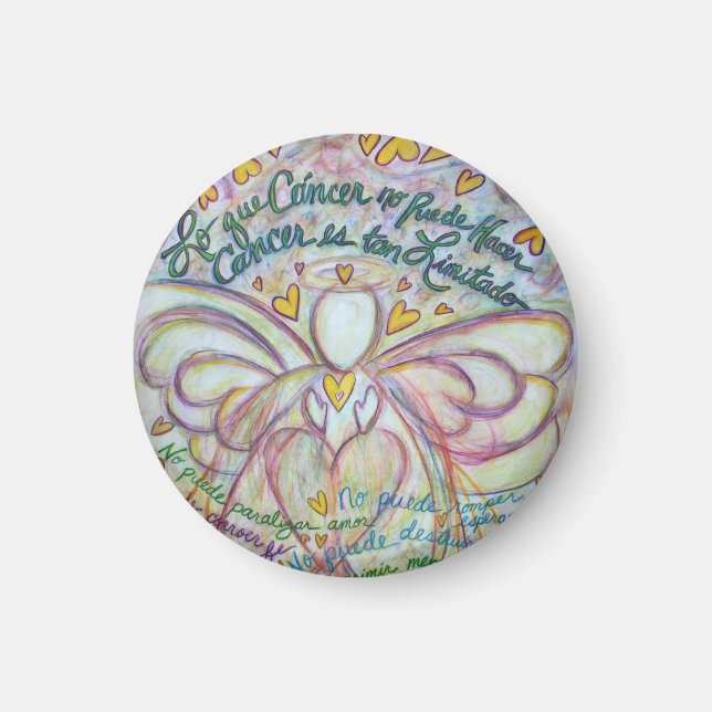 Imán Lo que Cáncer no puede hacer Angel Magnet (Frente)