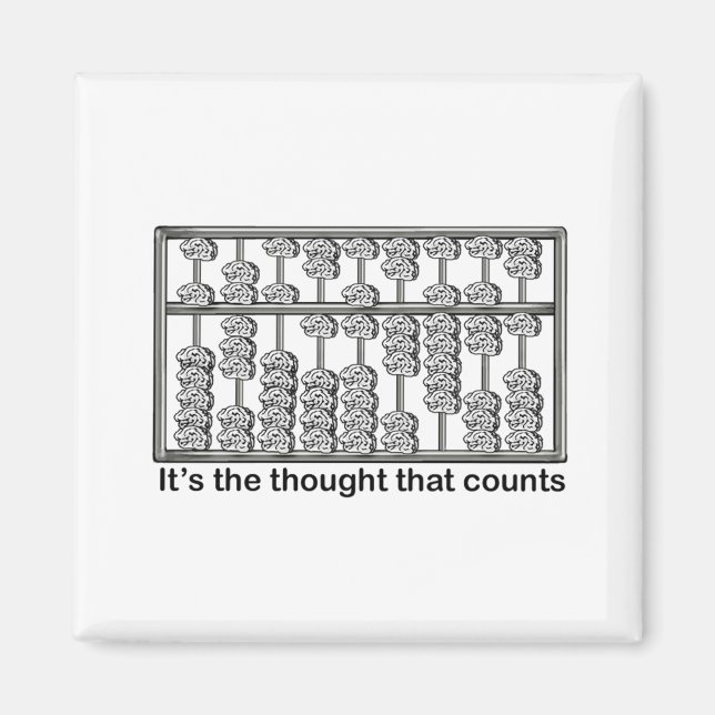 Imán Lo que cuenta es el pensamiento (Frente)