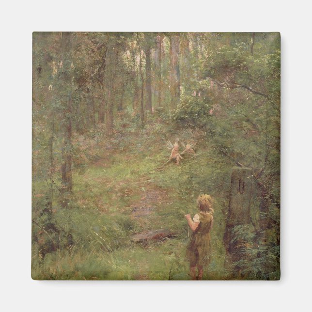 Imán Lo que la niñita vio en el Bush, 1904 (Frente)