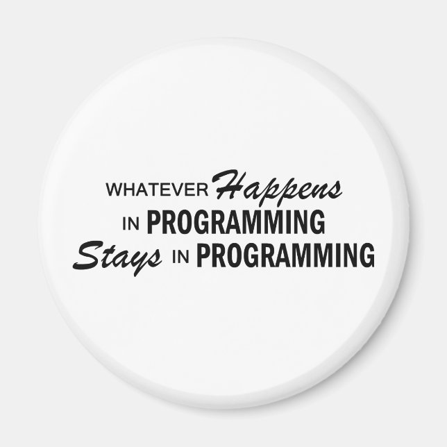 Imán Lo que sea que pase - Programación (Frente)