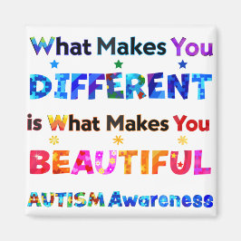 Imán Lo que te hace diferente es hermoso