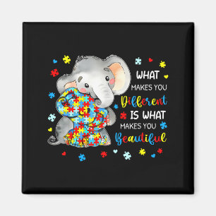 Imán Lo Que Te Hace Diferente Hermoso Elefante Autismo