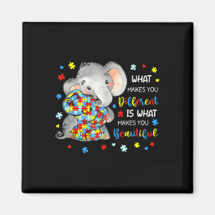 Imán Lo que te hace diferente y hermoso autismo elefant