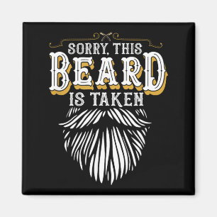 Imán Lo siento, esta barba está ocupada País Retro San 