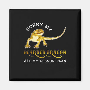 Imán Lo siento, mi dragón barbudo de Iguana se comió mi