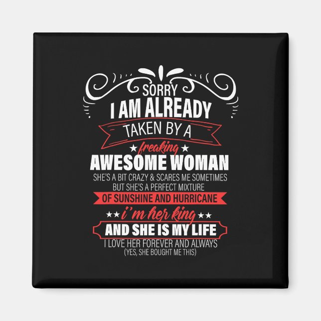 Imán Lo Siento Ya Me Han Llevado El día de San Valentín (Frente)