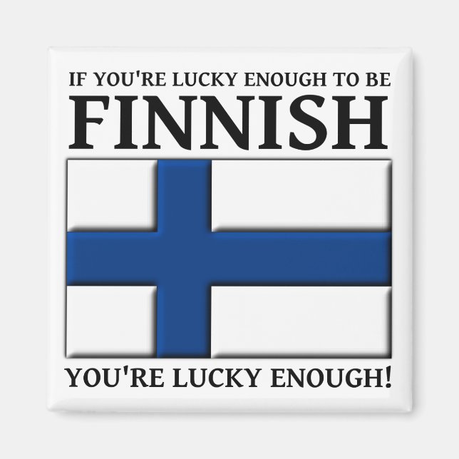 Imán Lo Suficientemente Afortunado Para Ser Finlandés I (Frente)