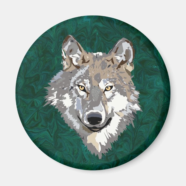 Imán lobo (Frente)