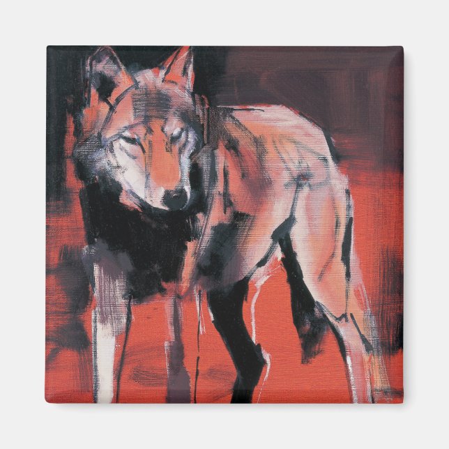 Imán Lobo de verano 2001 (Frente)