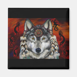 Imán Lobo Gris