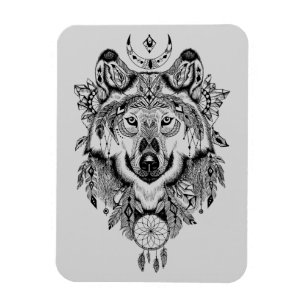 Imán Lobo tribal indio
