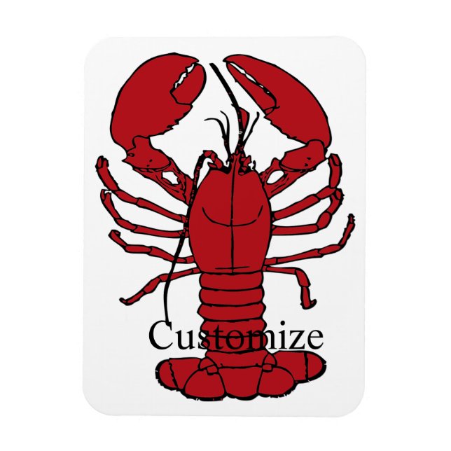 Imán Lobster de Red Maine Thunder_Cove (Vertical)