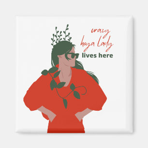 Imán Loca Señora de la Hoya Vive Aquí Una Graciosa Plan