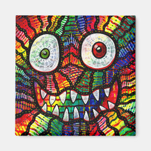 Imán Loca sonrisa de monje arco iris