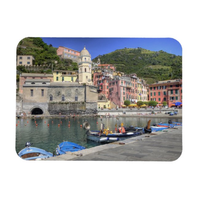 Imán Localidad de Vernazza, Cinque Terre, Liguria (Horizontal)