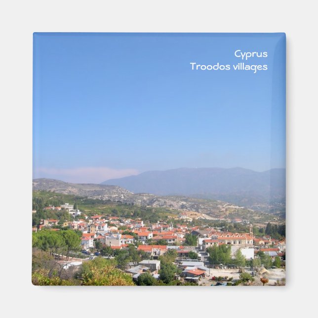 Imán Localidades de las montañas de Troodos en Chipre (Frente)