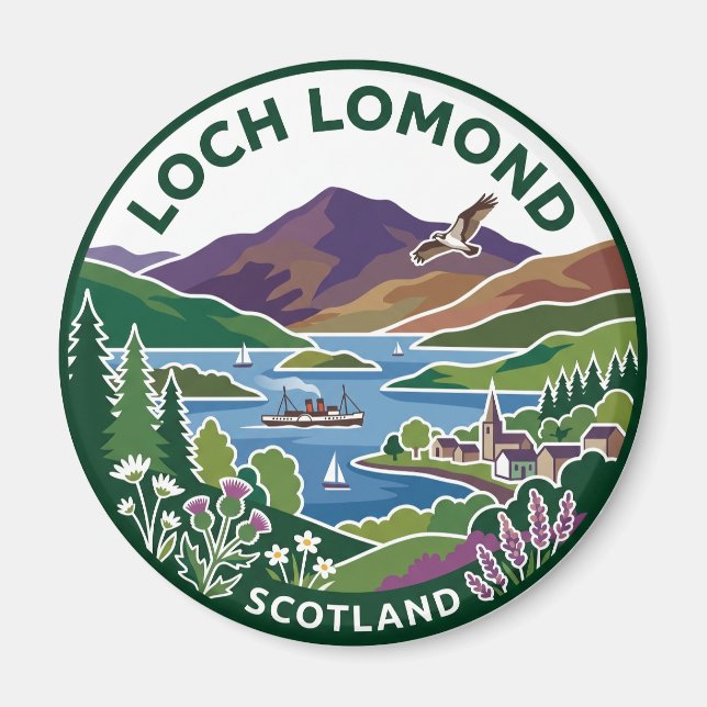 Imán Loch Lomond Escocia (Frente)