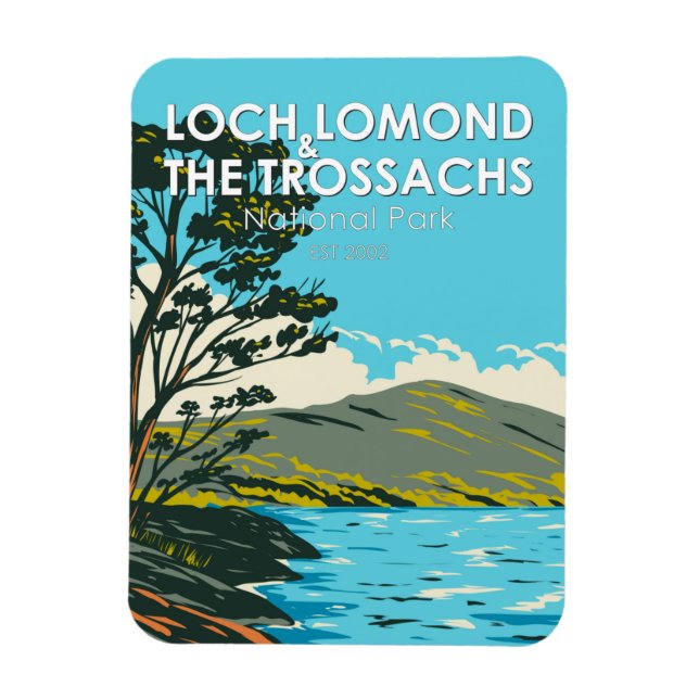 Imán Loch Lomond y el Parque Nacional de los Trossachs (Vertical)
