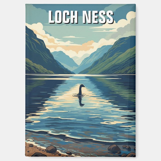 Imán Loch Ness Nessie Travel (Anverso)