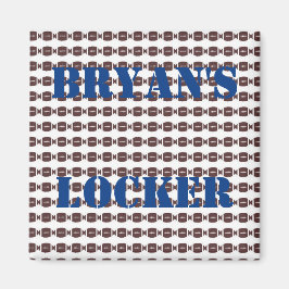 Imán Locker de fútbol personalizado