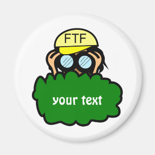 Imán loco del personalizado del Swag de Geocacher
