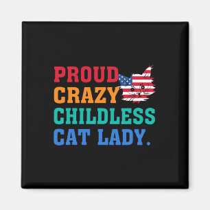 Imán Loco Gato sin Niños Lady Kamala-harris Madam Presi