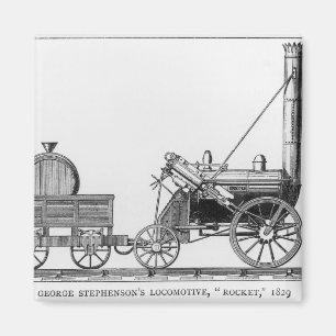 Imán Locomotora de George Stephenson, "Rocket", 1829