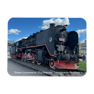 Imán Locomotora de Vapor, Cluj-Napoca, Rumania, en un