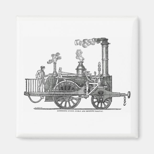 Imán Locomotora de vapor temprano (Frente)