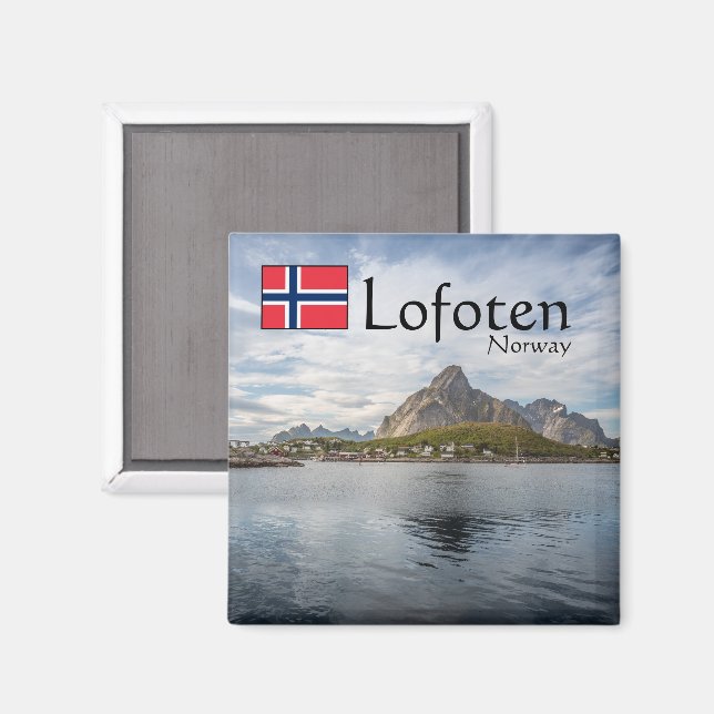 Imán Lofoten Noruega (Anverso/Reverso)