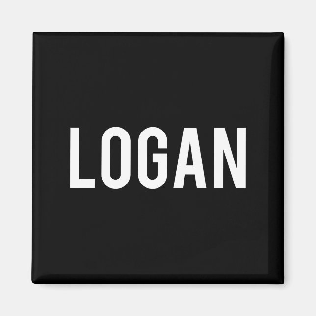 Imán Logan - Cool New Funny Name Fan Gift Tee  (Frente)