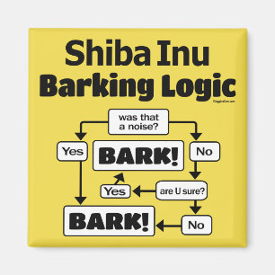 Imán Lógica de Barking Inu de Shiba
