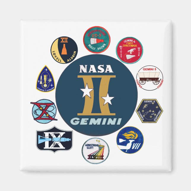 Imán Logo conmemorativo de Gemini (Frente)