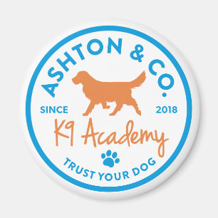 Imán Logo de Ashton & Co. K9 Academy 2c