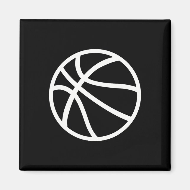 Imán Logo de baloncesto (Frente)