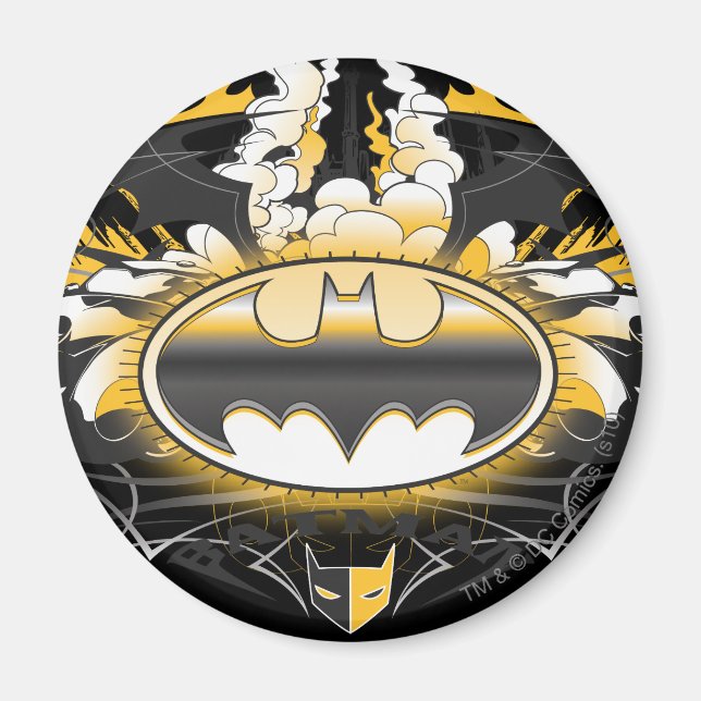 Imán Logo de Batman con coches (Frente)