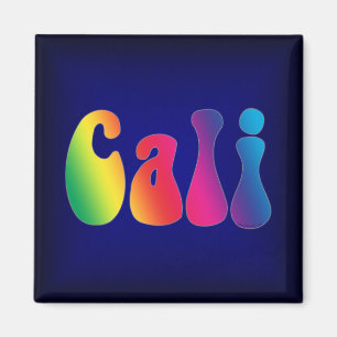 Imán Logo de Cali Tie-Dye California Hippie