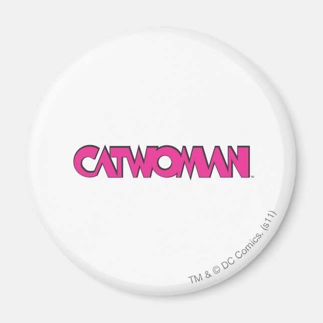 Imán Logo de Catwoman Rosa (Frente)